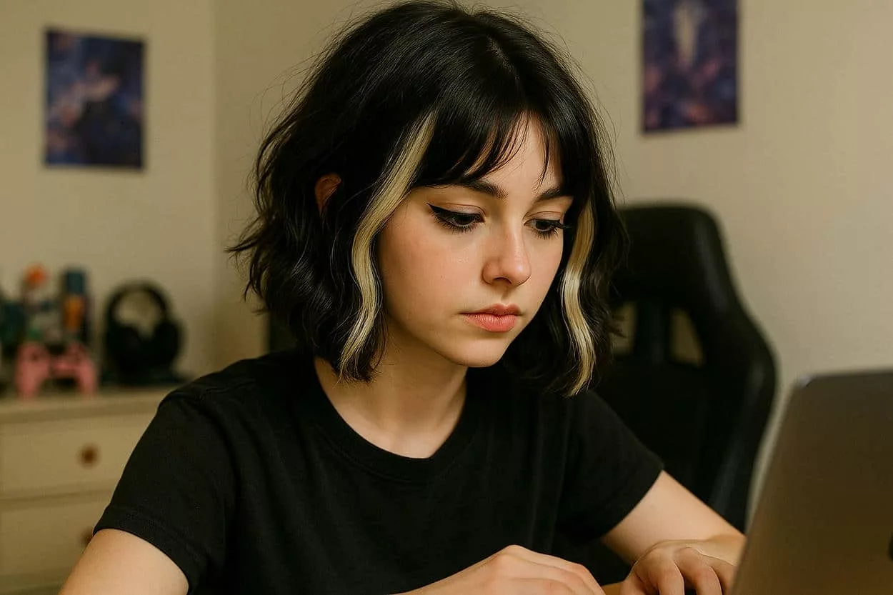 E-girl hairstyle