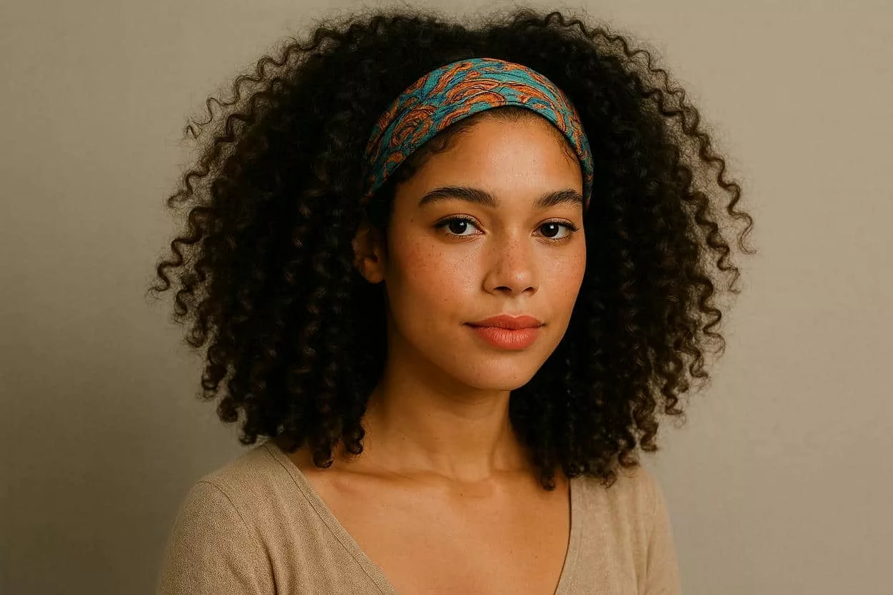 bandeau cheveux texturés
