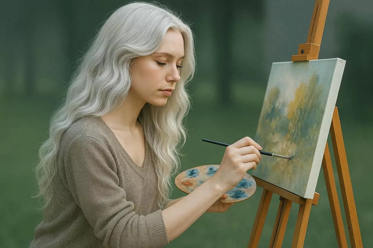 blond nacré peintre