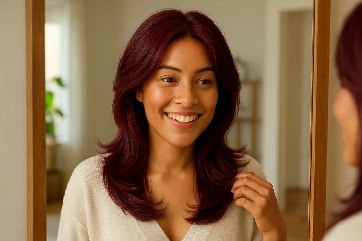 dégradé cheveux grenat dégradé cheveux grenat