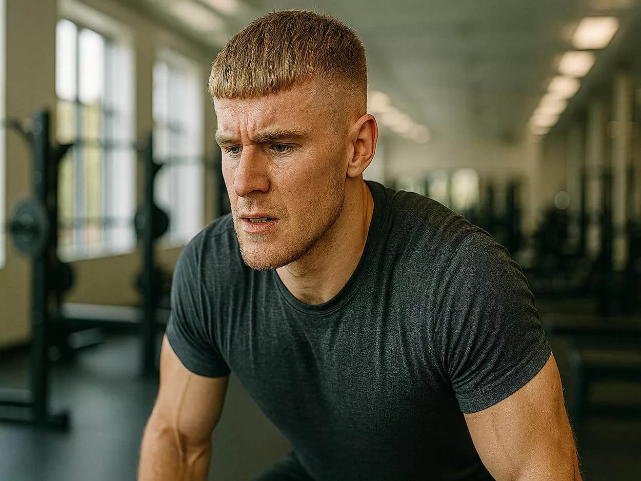 french crop homme en musculation french crop homme en musculation