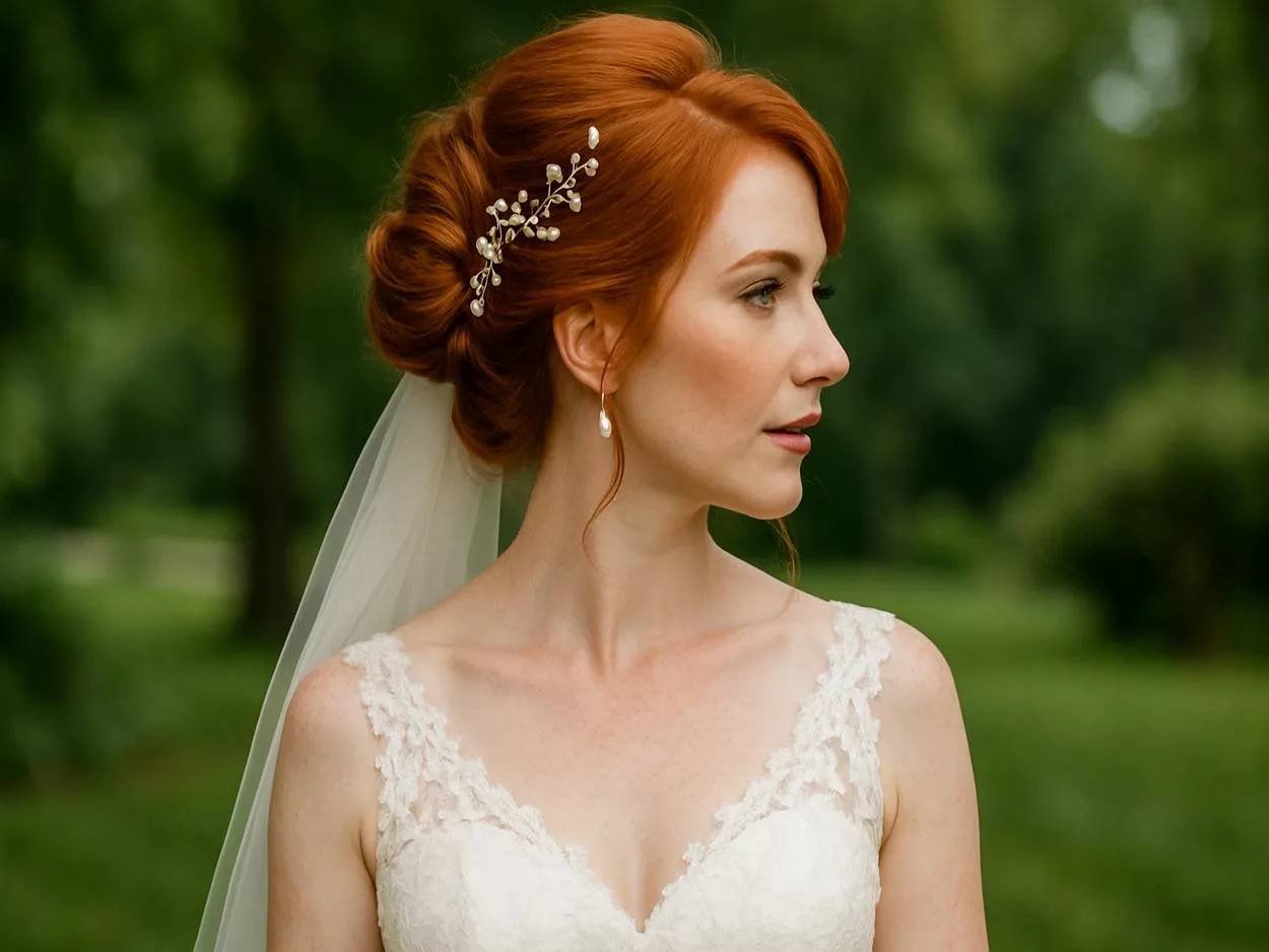 mariage chignon banane