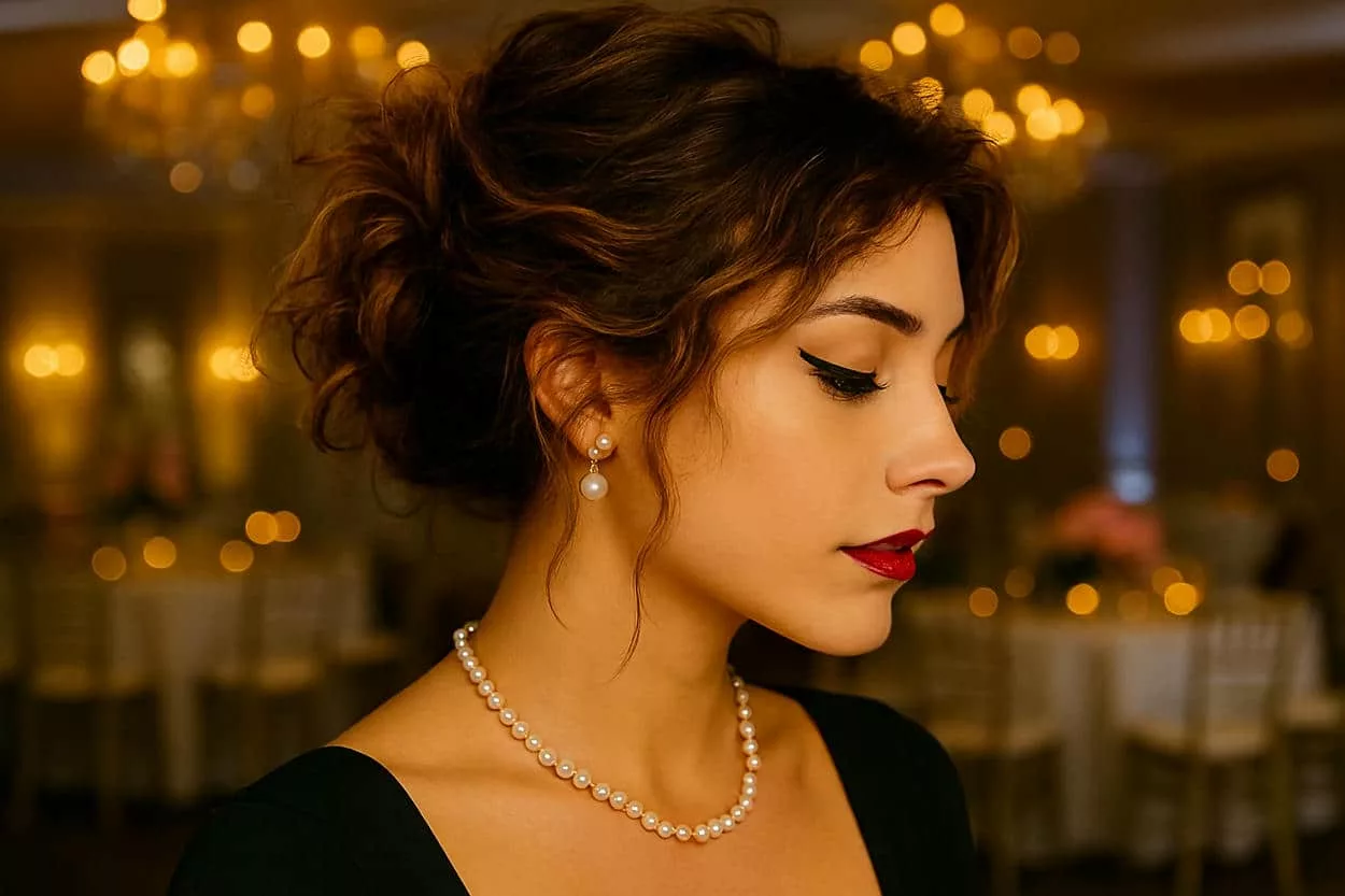 néo chignon désordonné cérémonie