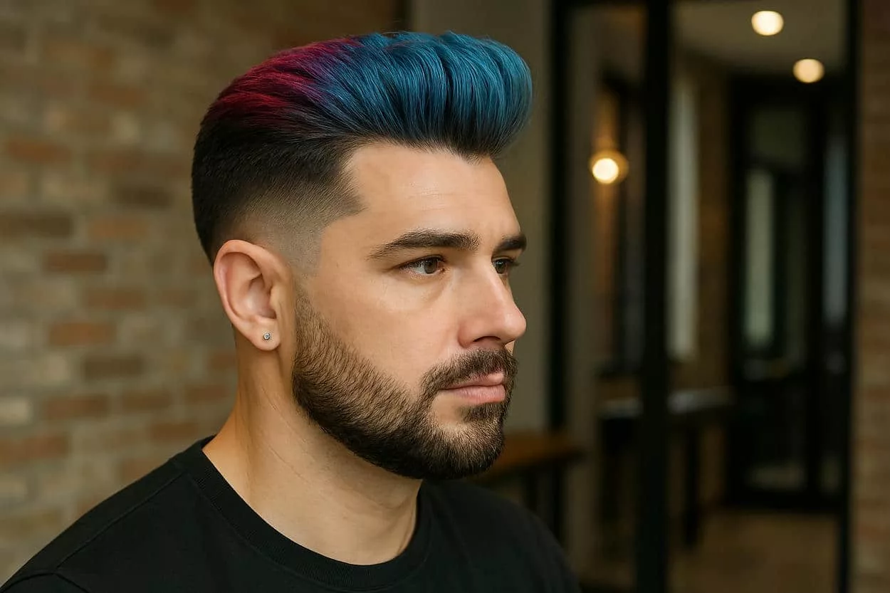 pompadour revisité audacieux
