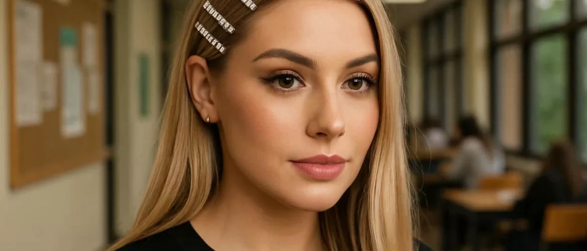 barrettes brillantes-image en avant