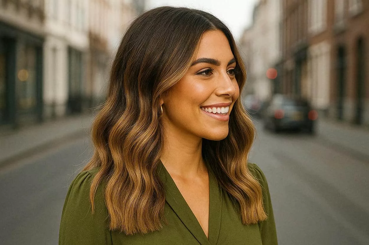 blunt cut cheveux longs avec raie