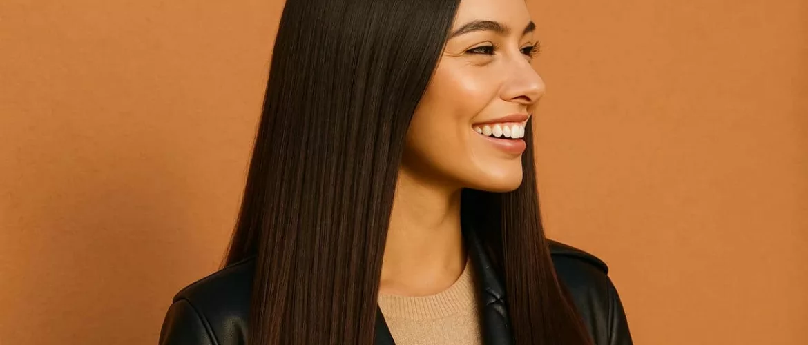 blunt cut cheveux longs lisses