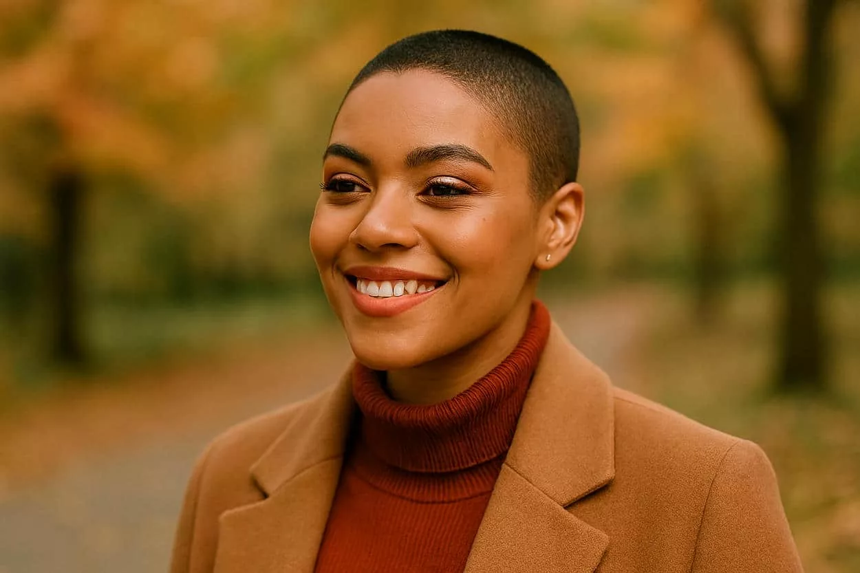 buzz cut femme