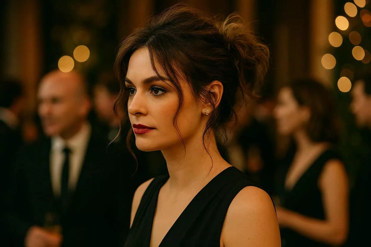 effet coiffé décoiffé chignon