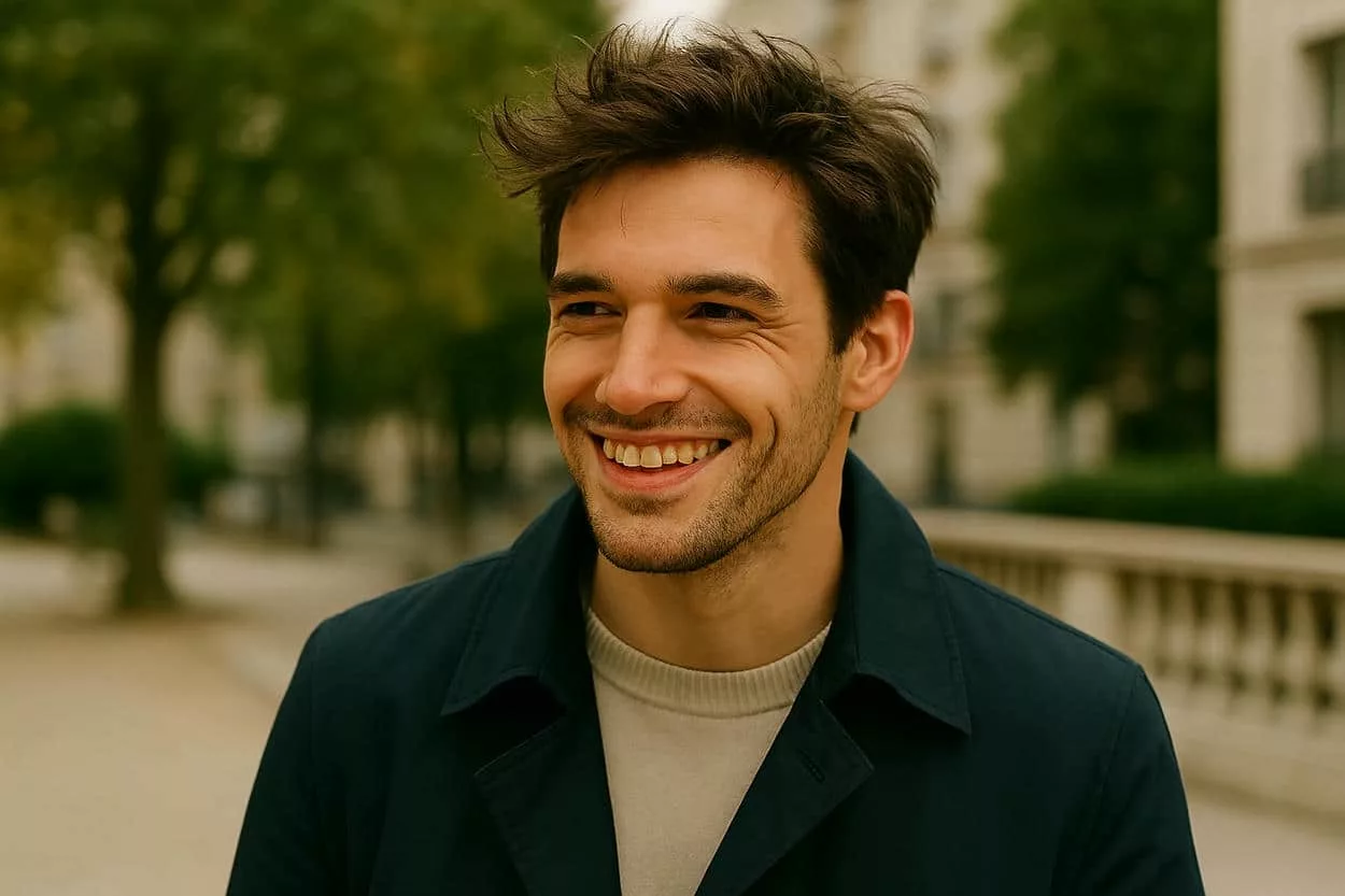effet coiffé décoiffé homme