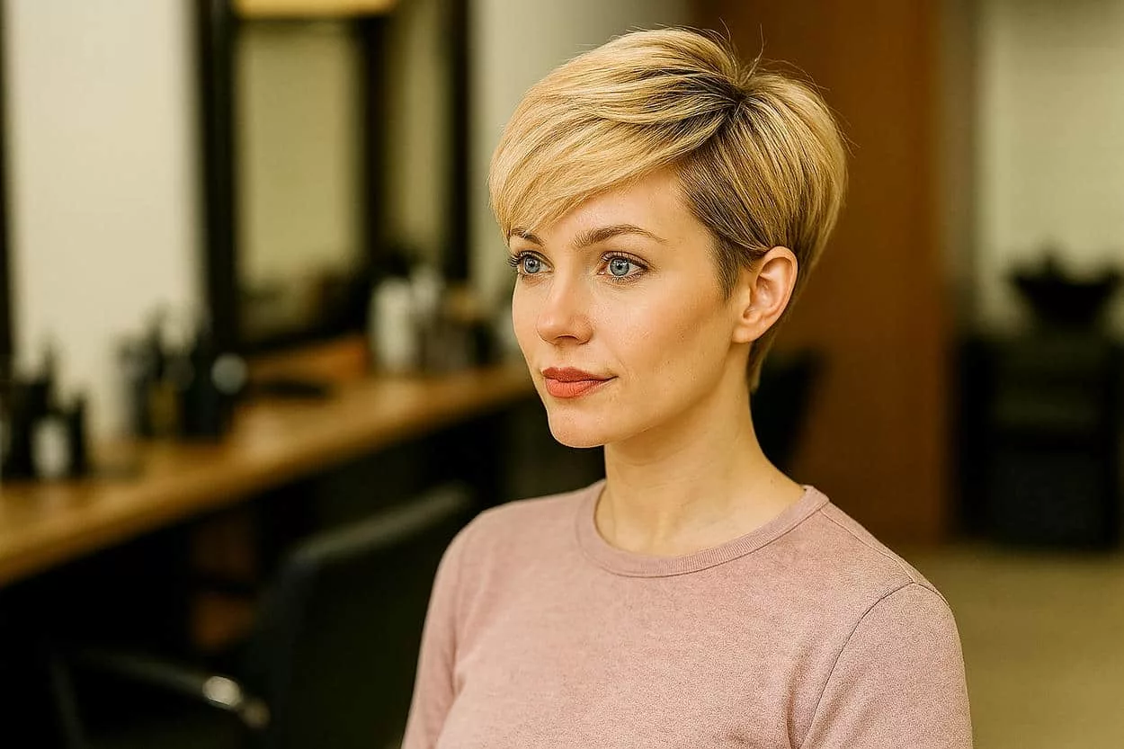 faux pixie blond