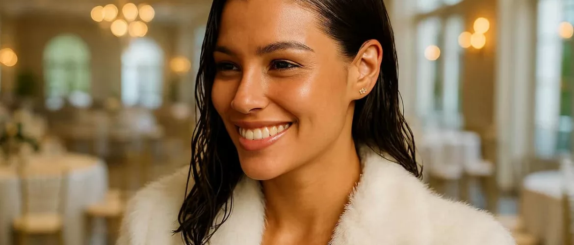 raie sur le côté wet look