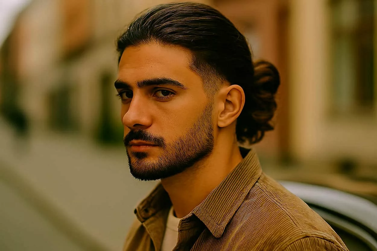 tapered bas sur cheveux longs