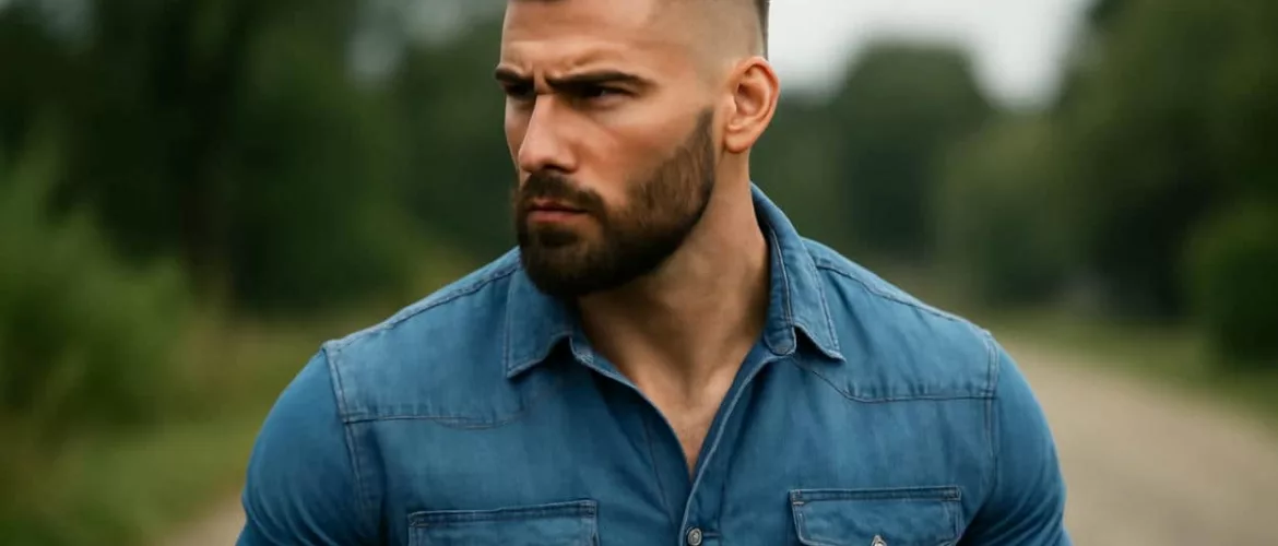 warrior cut homme en denim