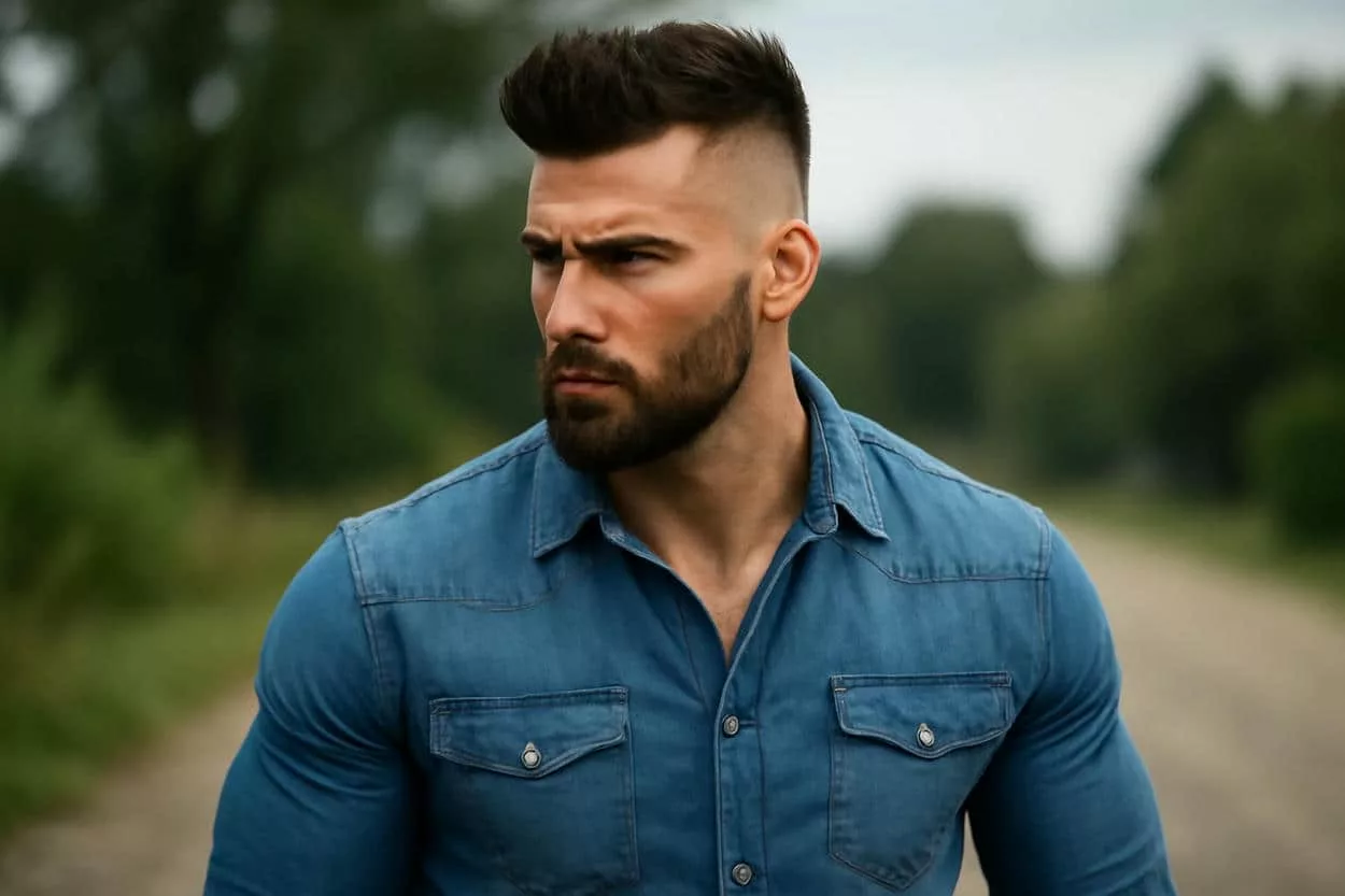 warrior cut homme en denim