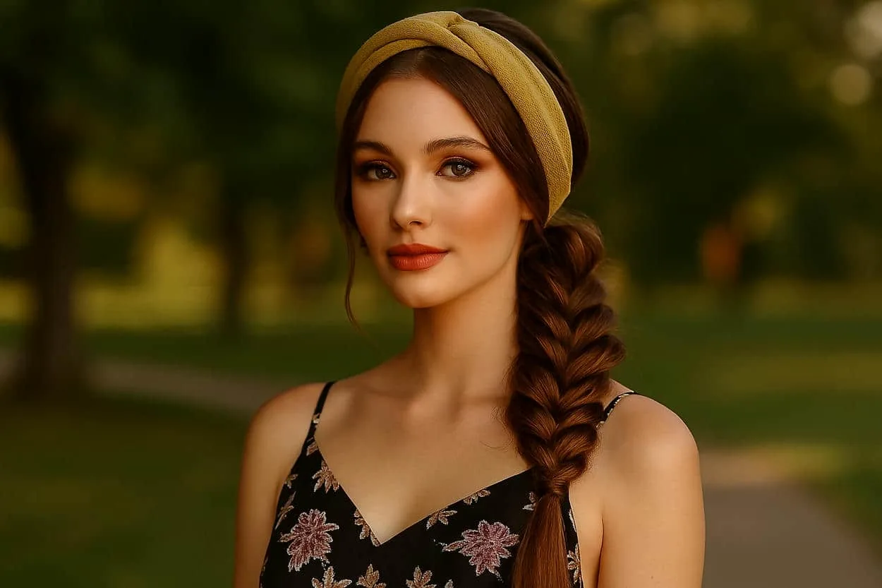 bandeau bohème tresses