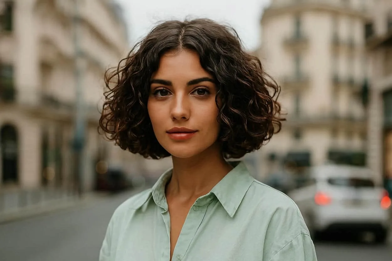 carré italien bouclé