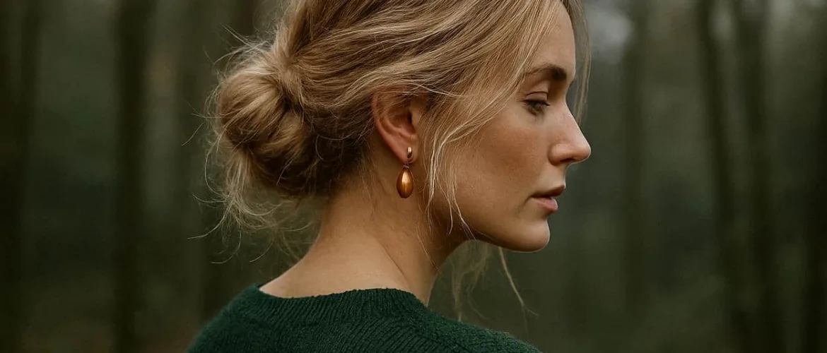 chignon bas flou
