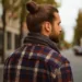 man bun lisse