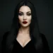morticia hair femme gothique