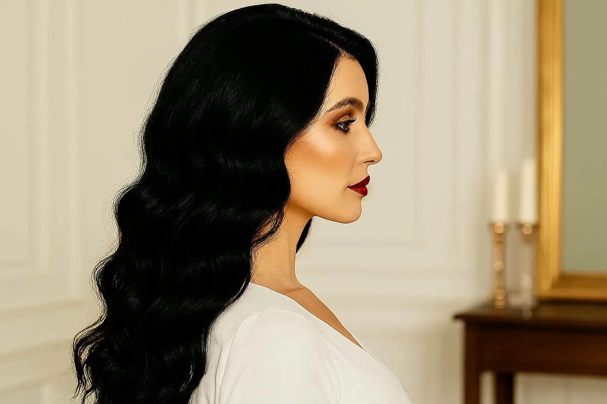 ondulations légères morticia hair