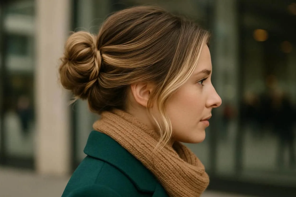 bronde 2.0 cheveux attachés