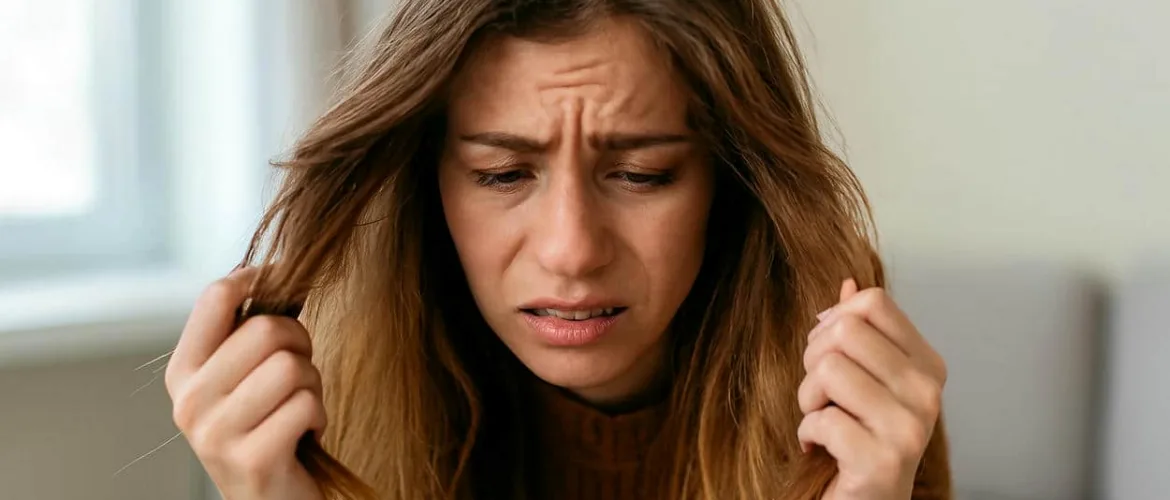 cheveux secs automne