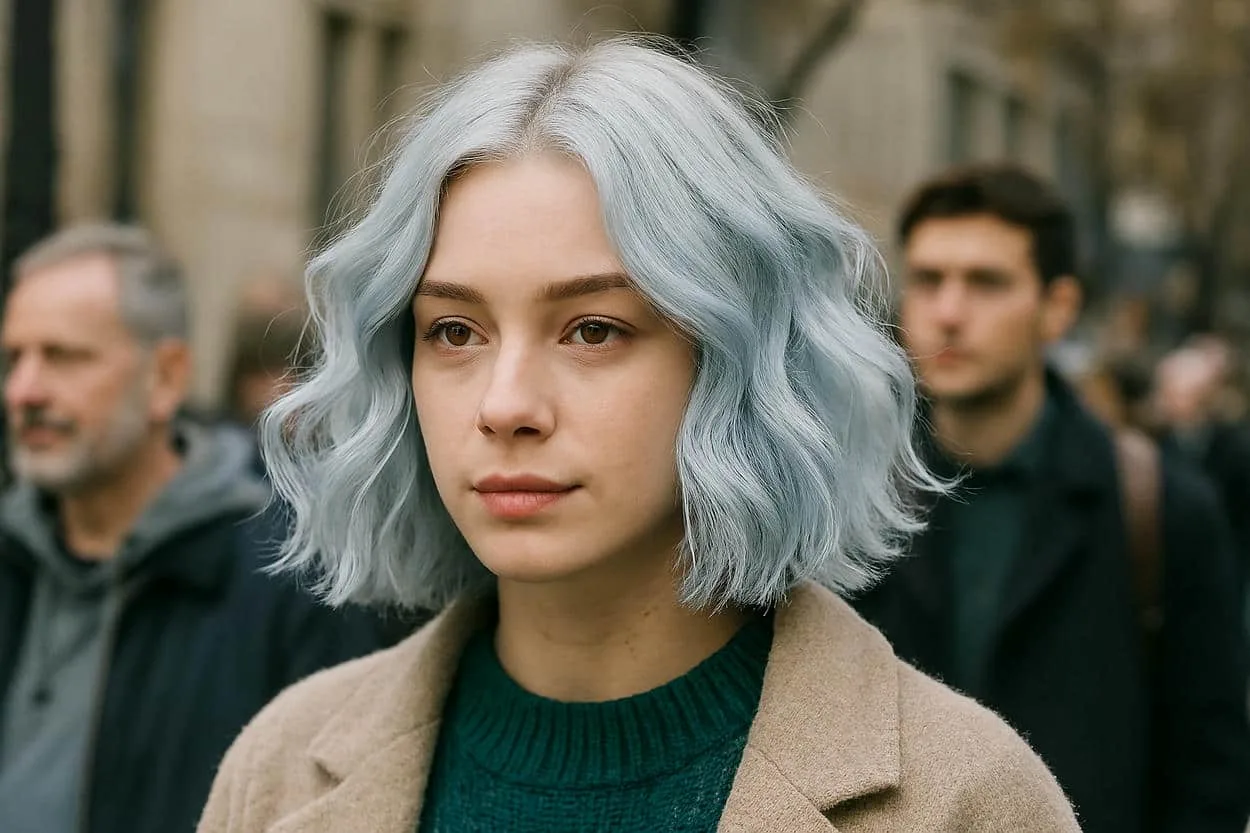 bleu pastel givré ombrés subtils bleu pastel givré ombrés subtils