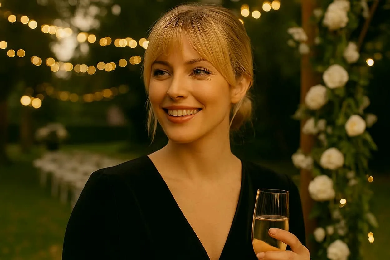 chignons bas avec frange seventies blonde chignons bas avec frange seventies blonde