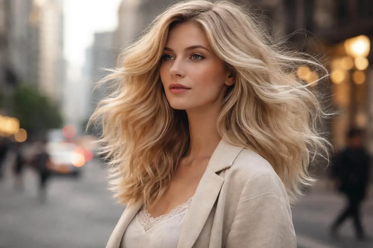 coiffure aérienne et vaporeuse