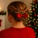 tresse couronne de Noël