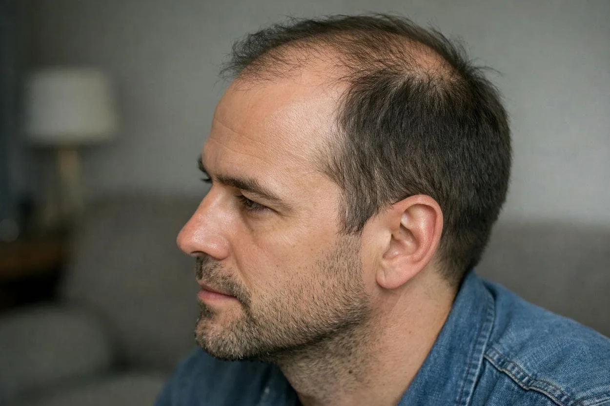 calvitie naissante (image en avant)