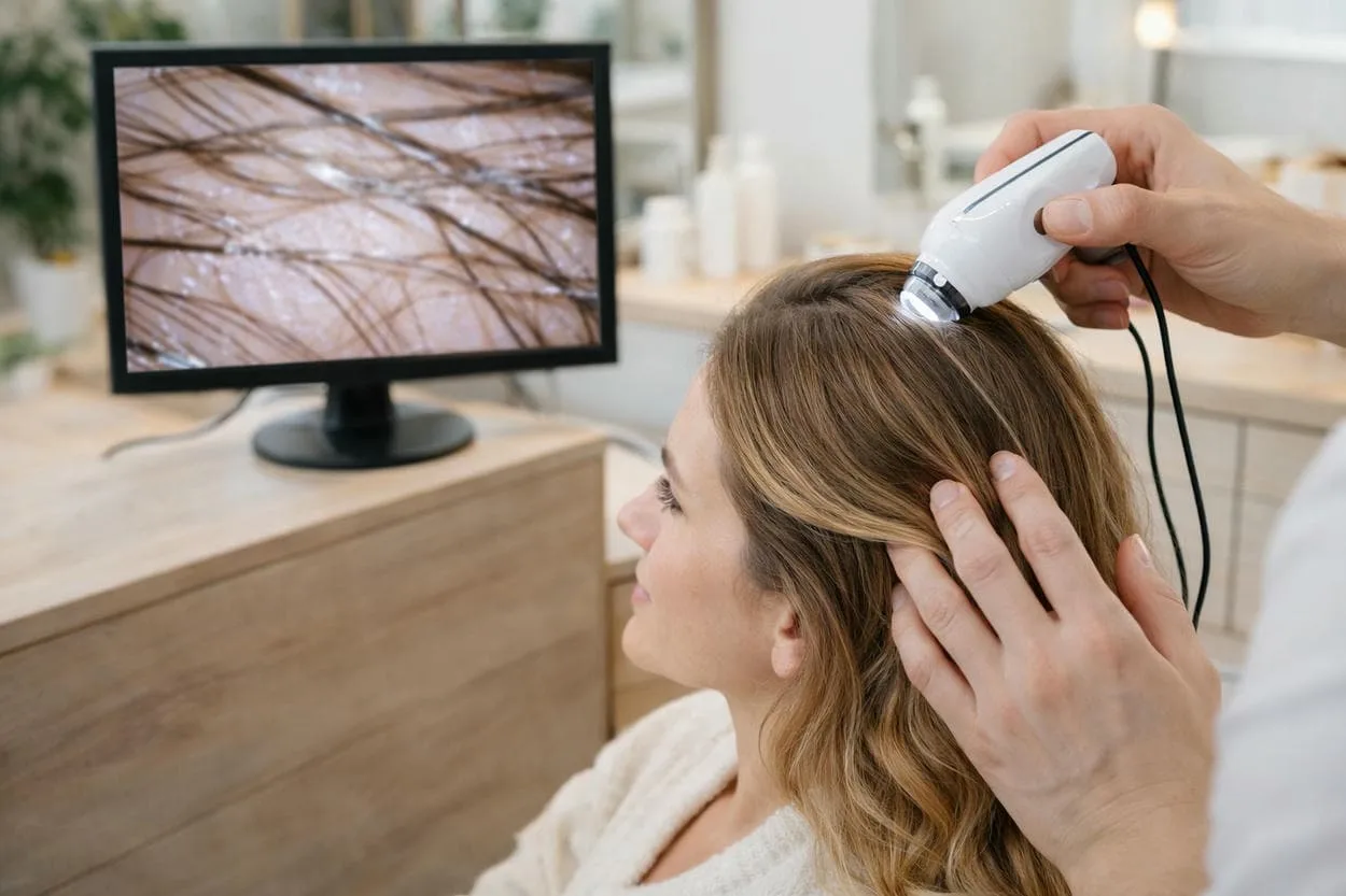 diagnostic cuir chevelu (cuir chevelu sensibilisé en hiver