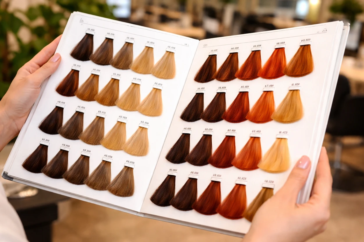 nuancier roux cuivré