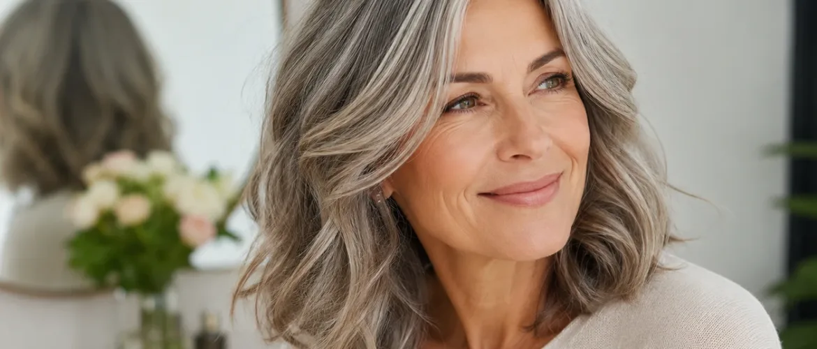 fondu de cheveux blancs
