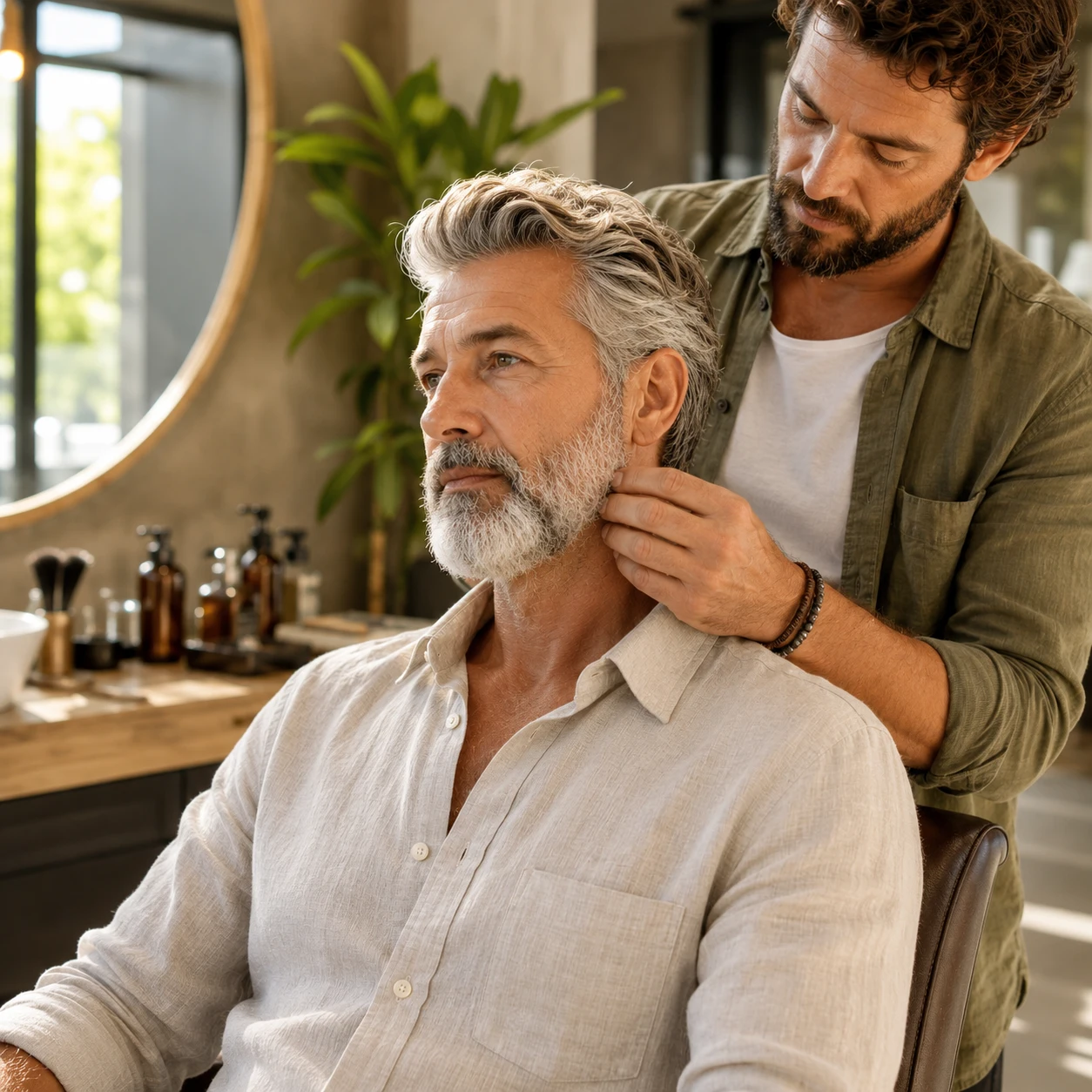 Barbe homme senior
