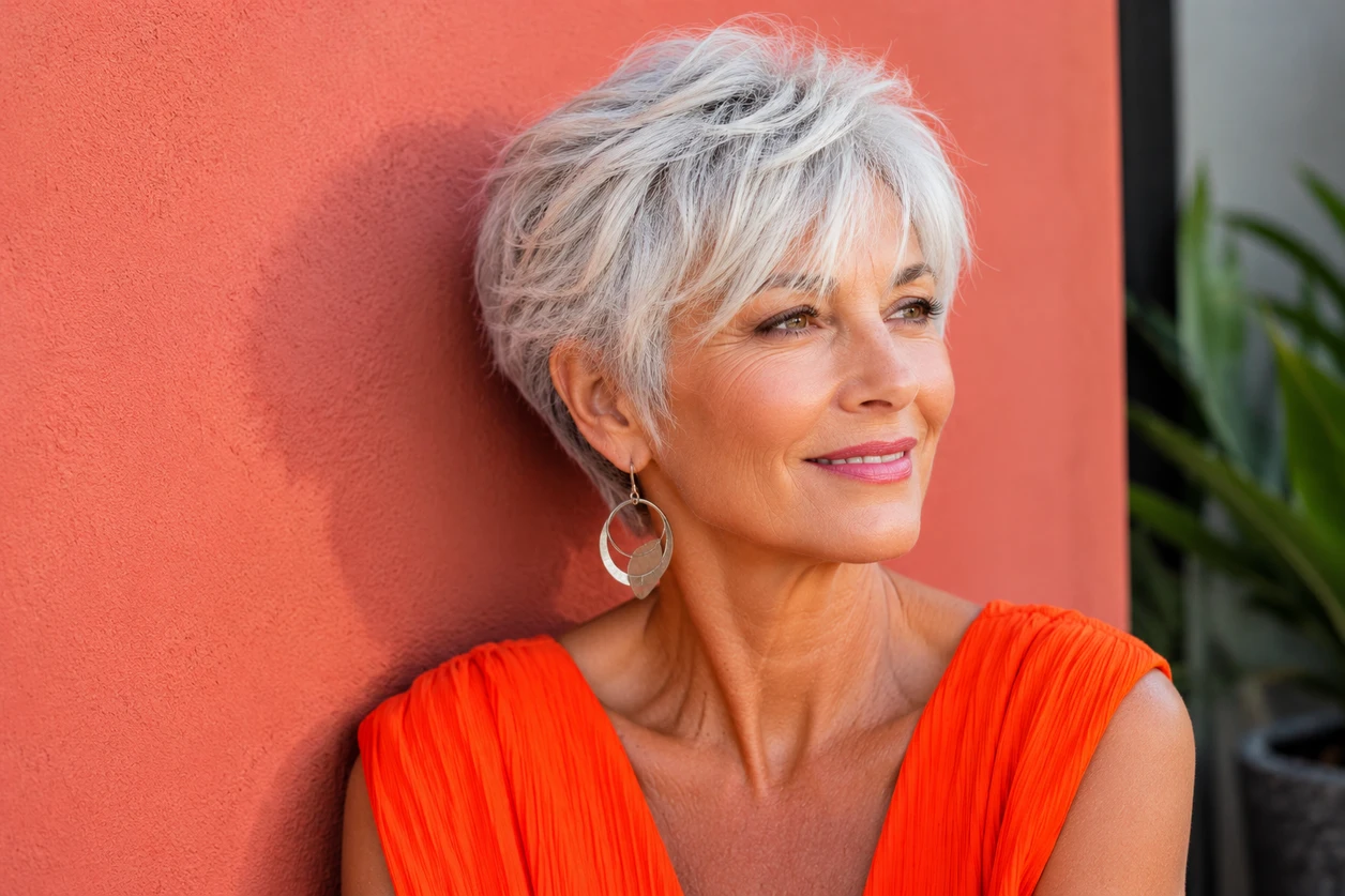Cheveux blancs femme 2 Cheveux blancs femme 2
