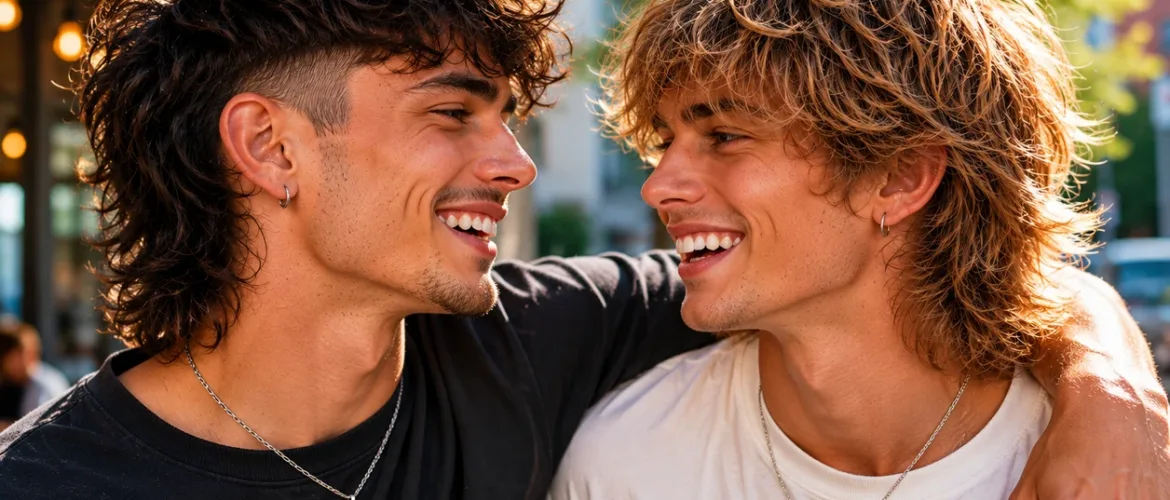Mulet moderne et coupe loup homme