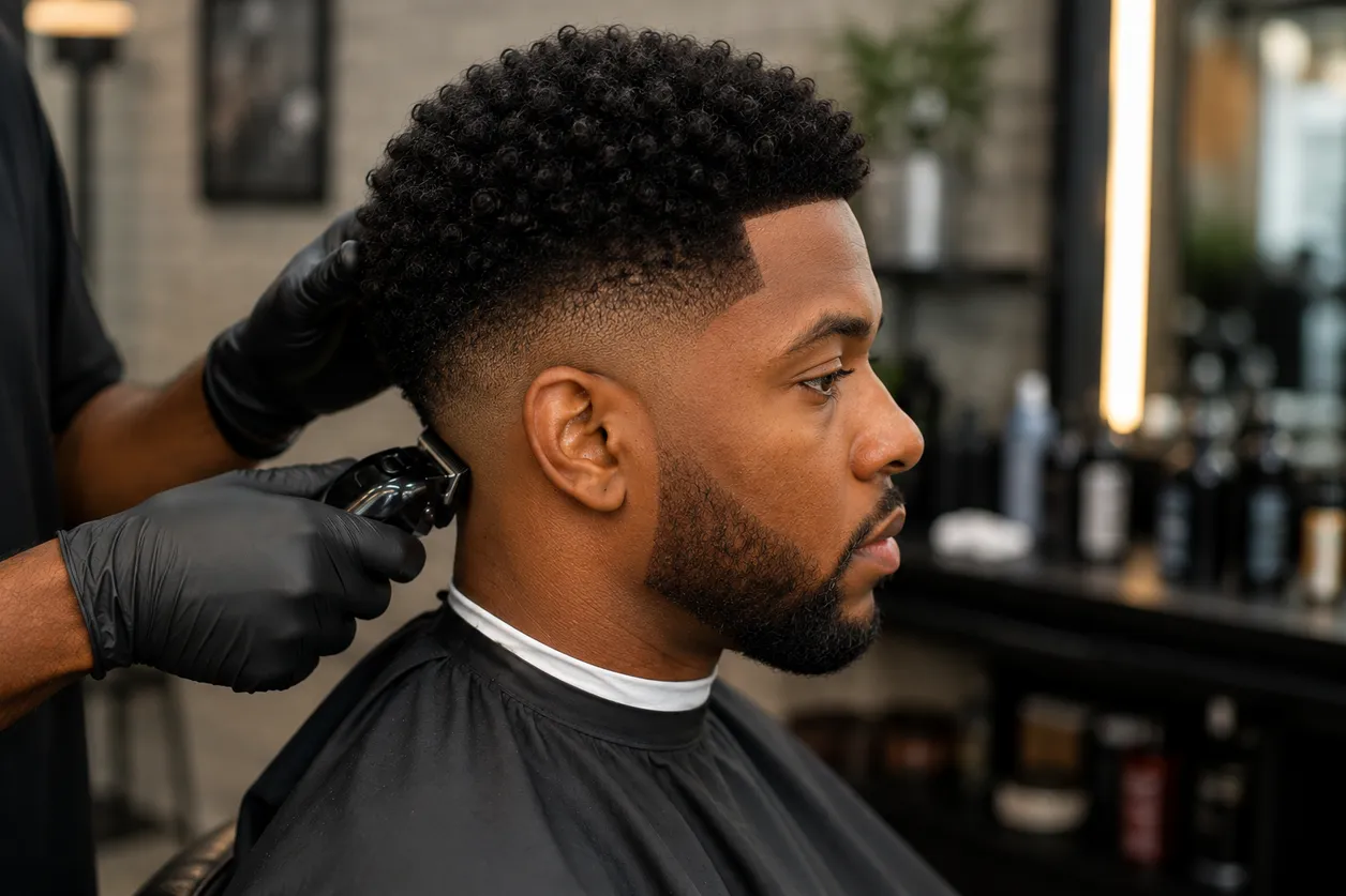 dégradé afro